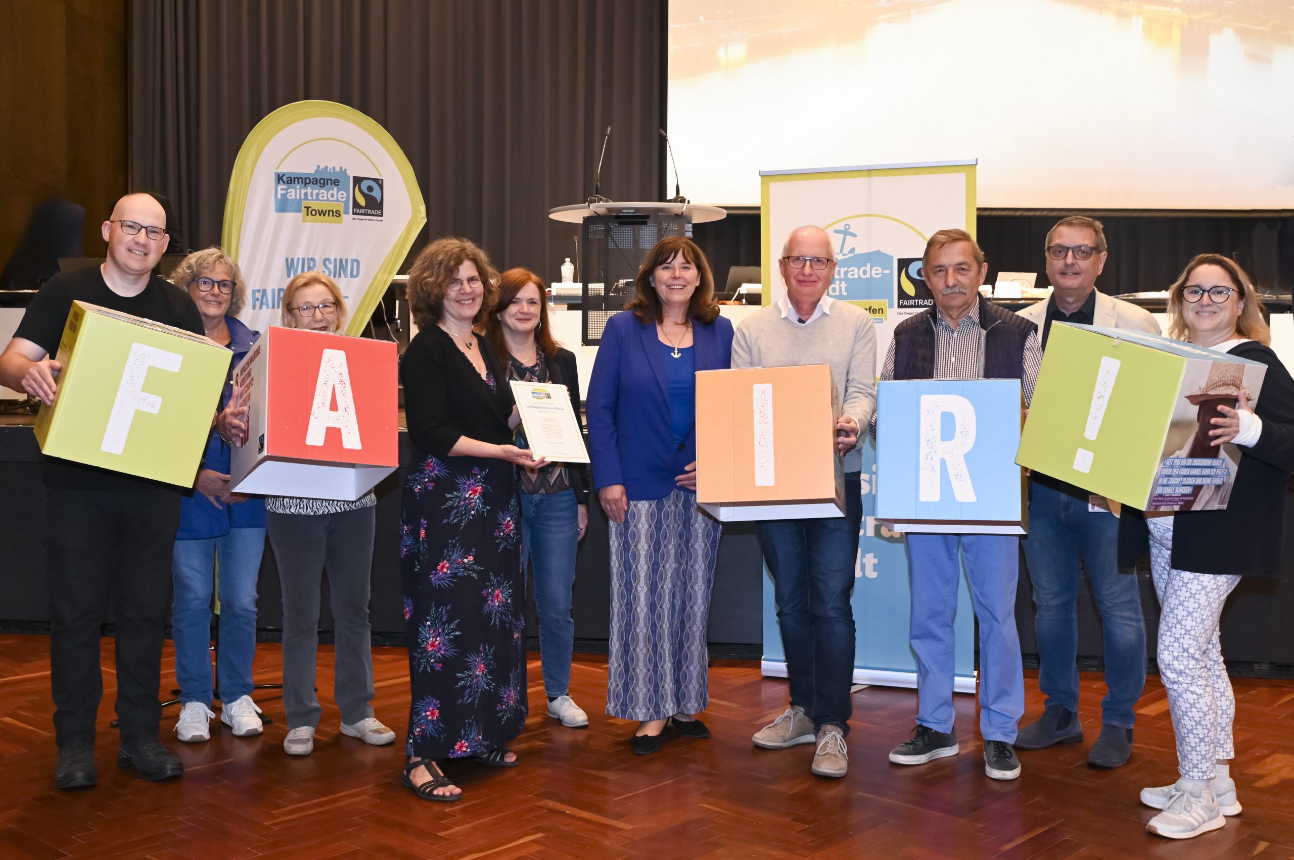 Die Fairtrade Gruppe im Stadtrat